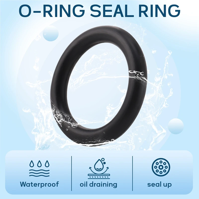 Rubber O Ring Oil Seal Sealing Washer 35mm x 5mm Black 5 Pieces