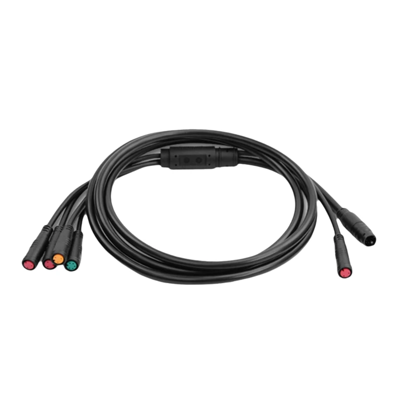 

A64T-Electric Bicycle Cable 1TO5 Waterproof Cable Leads Wires For KT Controller Motor Throttle Brake Display