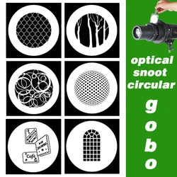 58MM Gobo Mask Optical Snoot Patterns Shape Card Background Effect Creative Drama Photograph By Strobe Flash Monolight LED Light