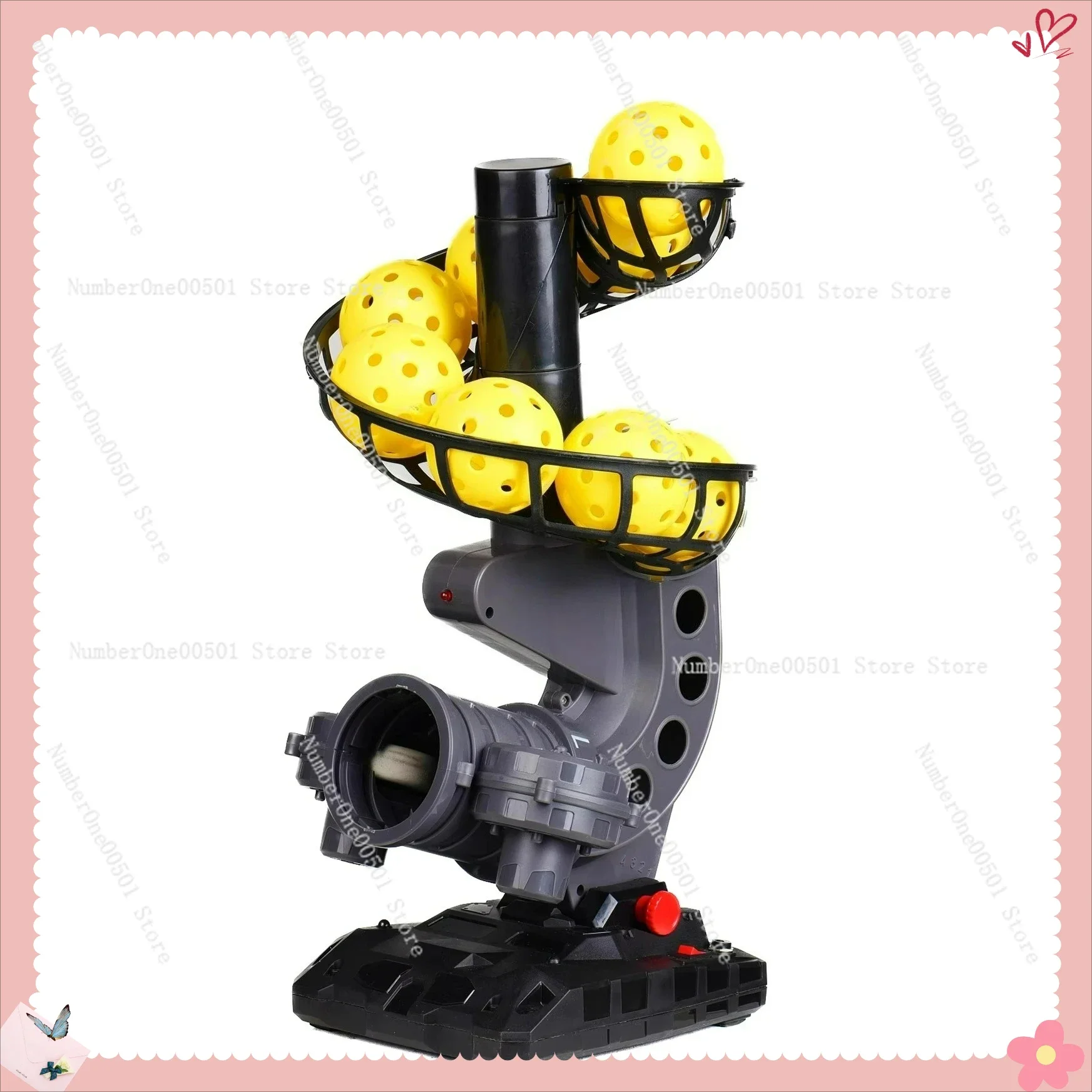 

For Self Practice Pickleball Ball Machine Solo Practice Automatic Launcher Ball Feeding Portable Hitting Training Equipment