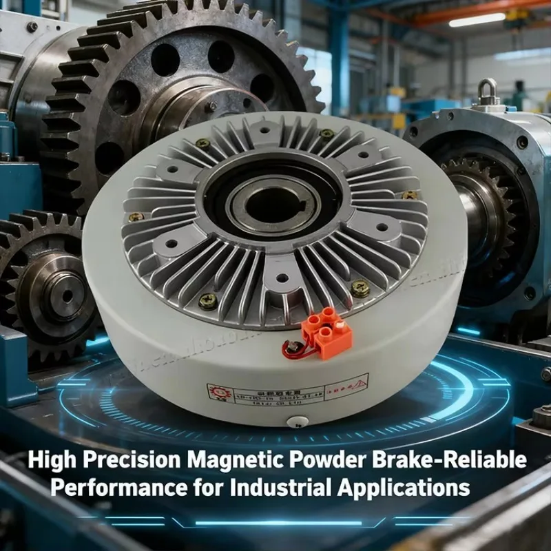 24V DC Hollow Shaft Magnetic Powder Brake & Clutch  for Bag Making Machine Parts | 1.5 Year Warranty