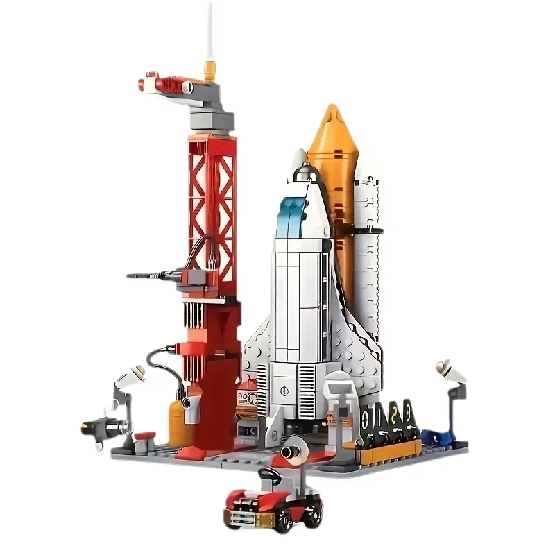 Space Exploration Building Block Set - Modern Aircraft and Rocket Assembling Models, Ideal Thanksgiving Gifts and Home Decor