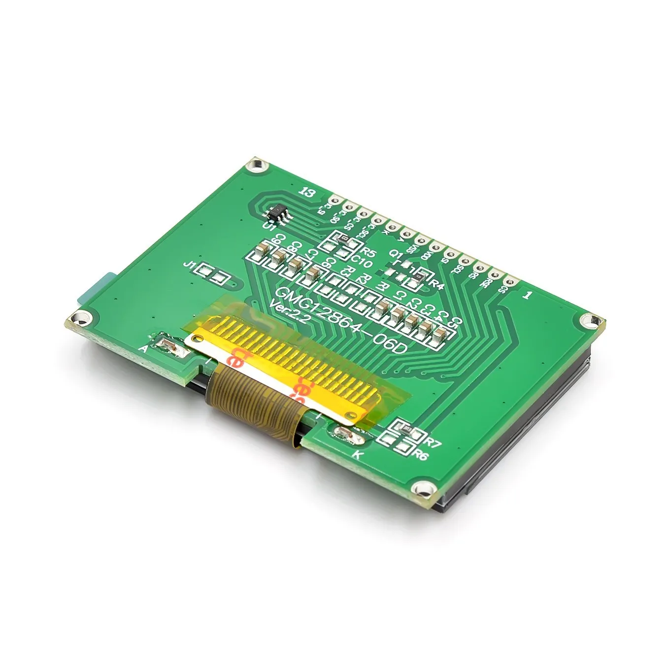 LCD12864 12864-06D, 12864, LCD module, COG, with Chinese font, dot matrix screen, SPI interface