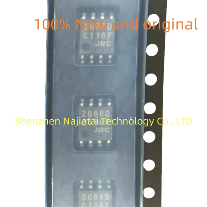 10 pçs/lote 100% novo e original NJM2068MD-TE1 NJM2068MD NJM2068 2068D SOP8 IC