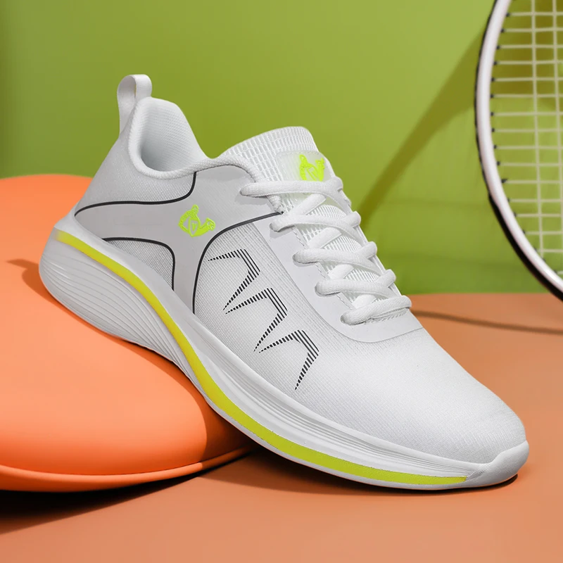 

Men Running Shoes Lightweight Mesh Anti-slip Wear-resistant Men Low-top Shoes Sports Breathable Casual Walking Shoes Men