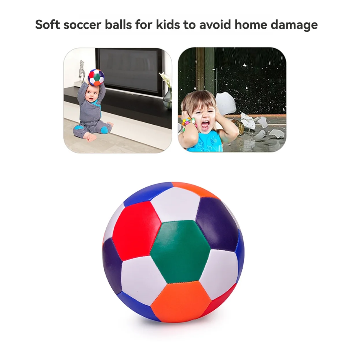 AAA87 Silent Soccer Ball Indoor Silent Foam Football Leichter, stummgeschalteter springender Ball Air Bounce Silent Basketball Ball