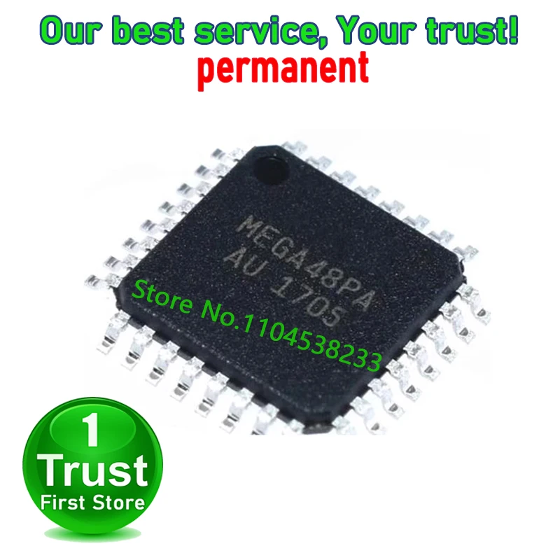 ATMEGA48PA-AU 48V-10AU 1PCS/LOT  48-20AU ATMEGA48PA-MU 48PA-MU