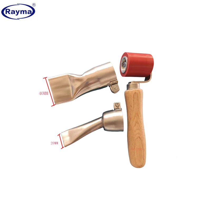 

40MM roller with 20/40MM Flat Welding Nozzle Tips for PVC Floor Weld Nozzle Plastic Welder Tip for Hot Air Tourch Gun Accesories