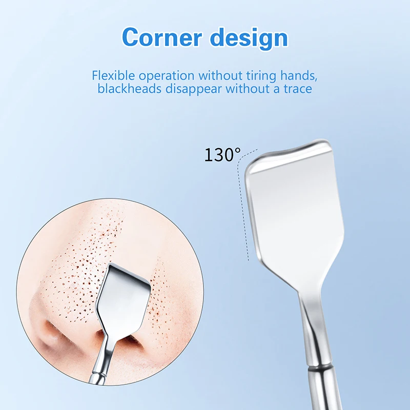 مزيل الرؤوس السوداء بثرة بوبر أداة حب الشباب إبرة إزالة العلاج Comedone Whitehead ظهرت Zit الأنف الوجه العيب النازع #3