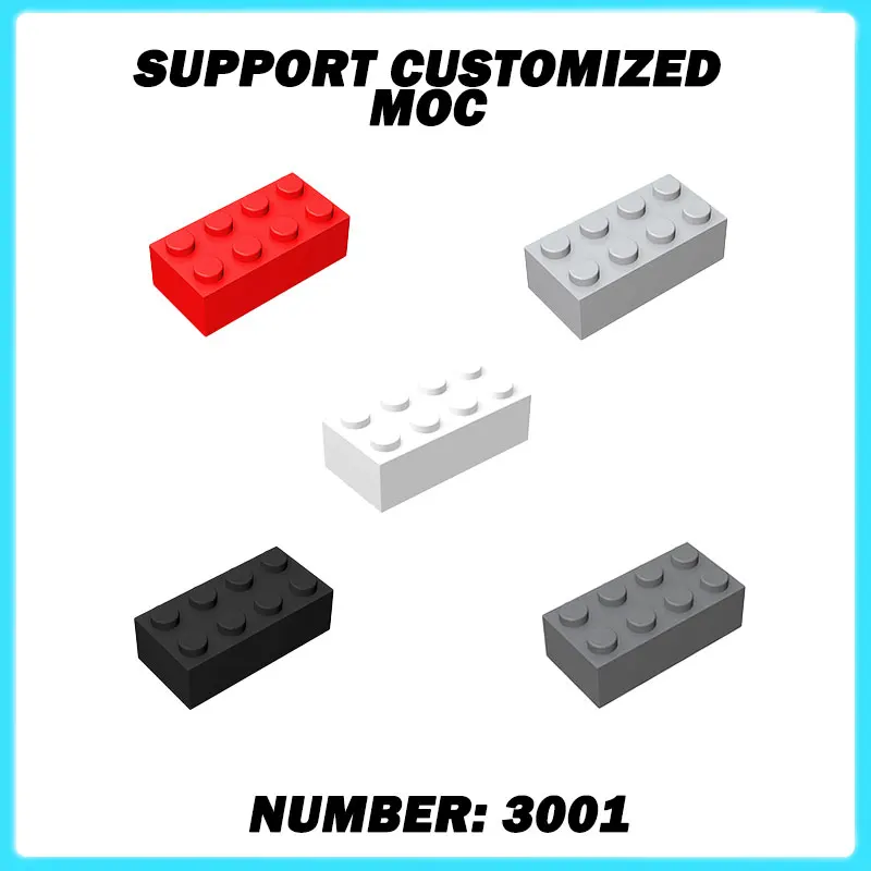

3001 Lot 2x4 Dots Bricks Toys For Technical Buildings Blocks Gift Compatible Educational Creative Size DIY MOC Thick Figures