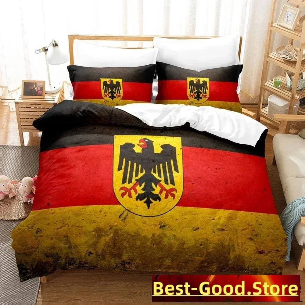 

3D Printing German flag Bedding Set Single Twin Full Queen King Size Bed Set Adult Kid Bedroom Duvet cover Sets Home Textiles