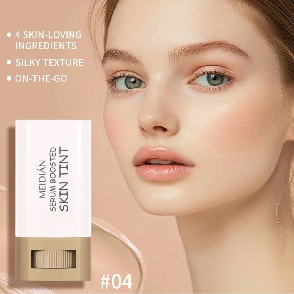 Natural Finish Solid Form Foundation Waterproof Coverage Face Makeup Stick Long Lasting Nourishing Face Contour Stick Daily Wear