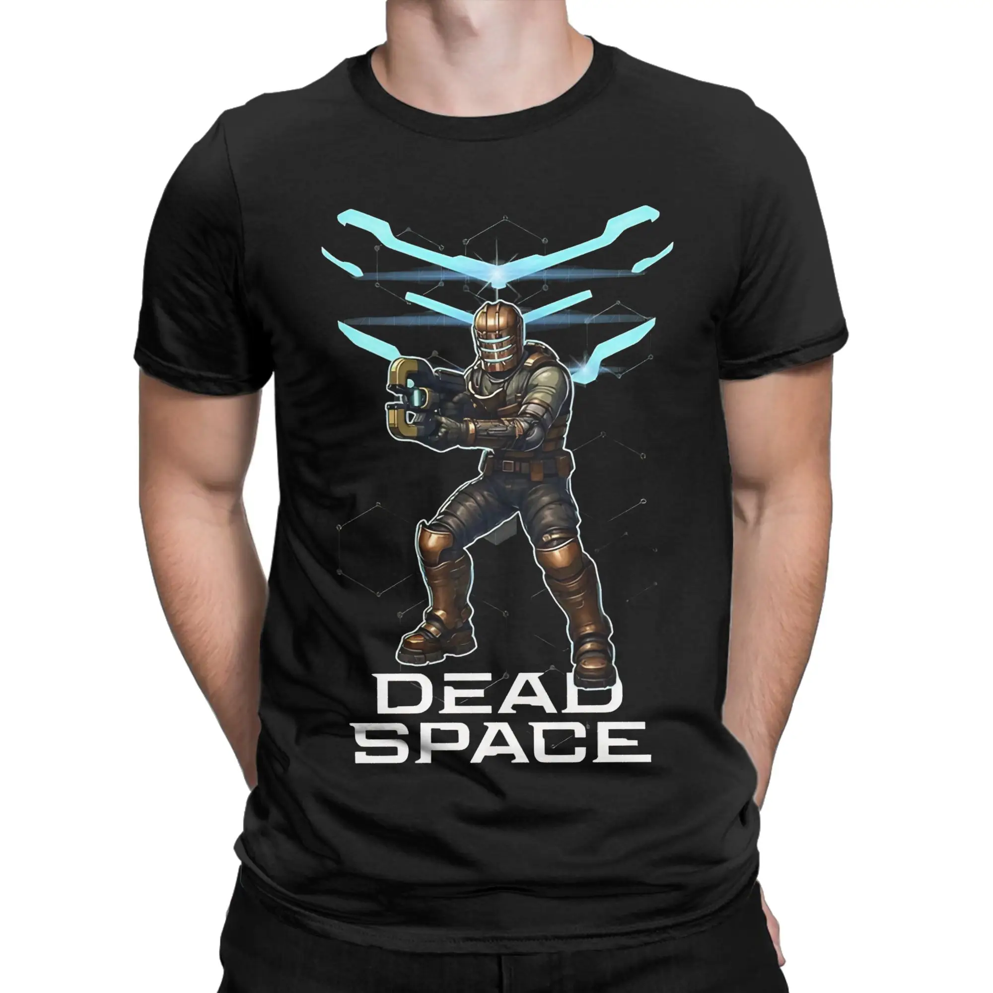 Isaac Clarke  Dead Space  Fanart  T Shirt Men's Cotton Clothes Harajuku  O-neck Short Sleeve