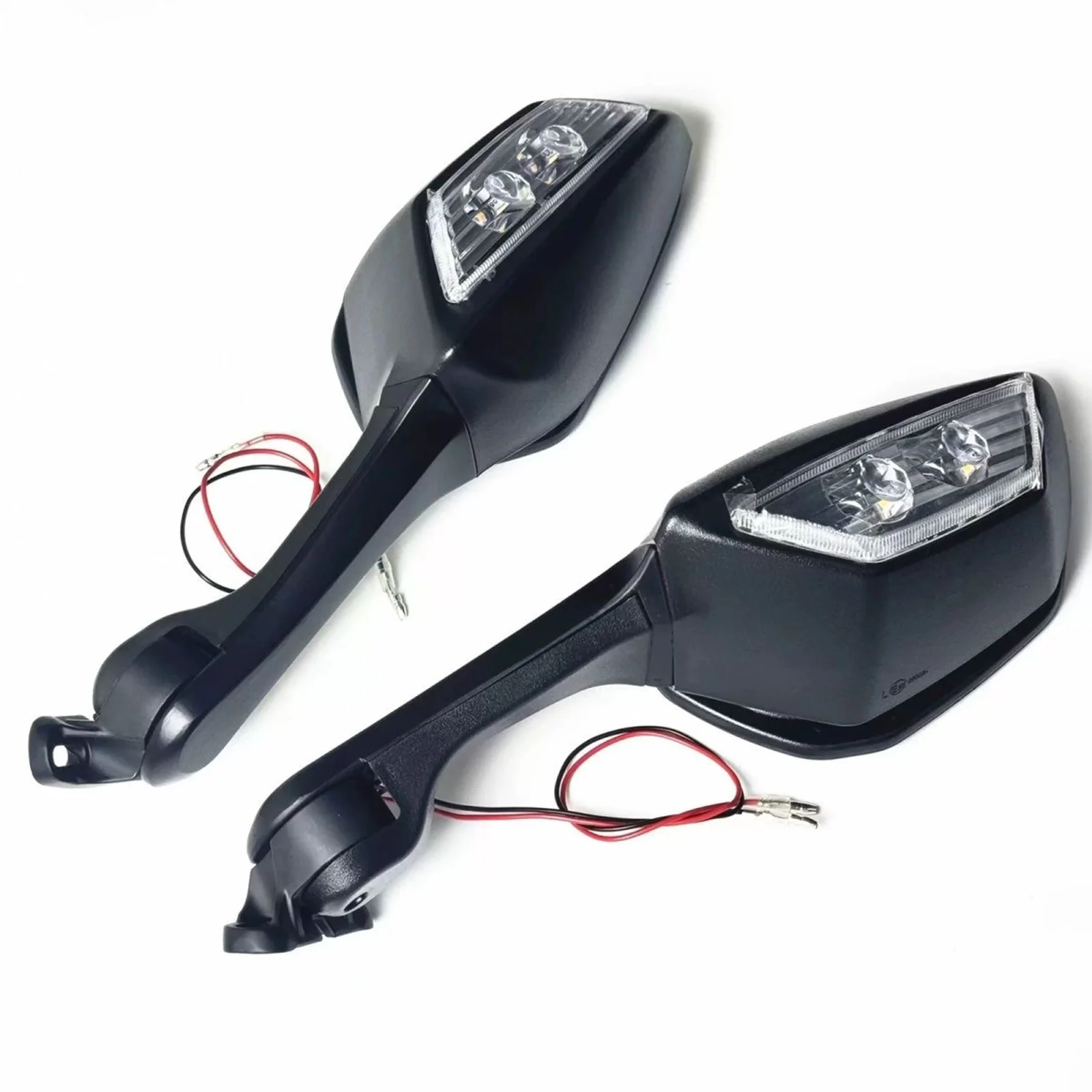 لكاواساكي نينجا ZX10R ZX-10R ZX 10R 2011-2015 2014 دراجة نارية مرآة LED بدوره ضوء إشارات موتو الرؤية الخلفية مرايا الرؤية الخلفية