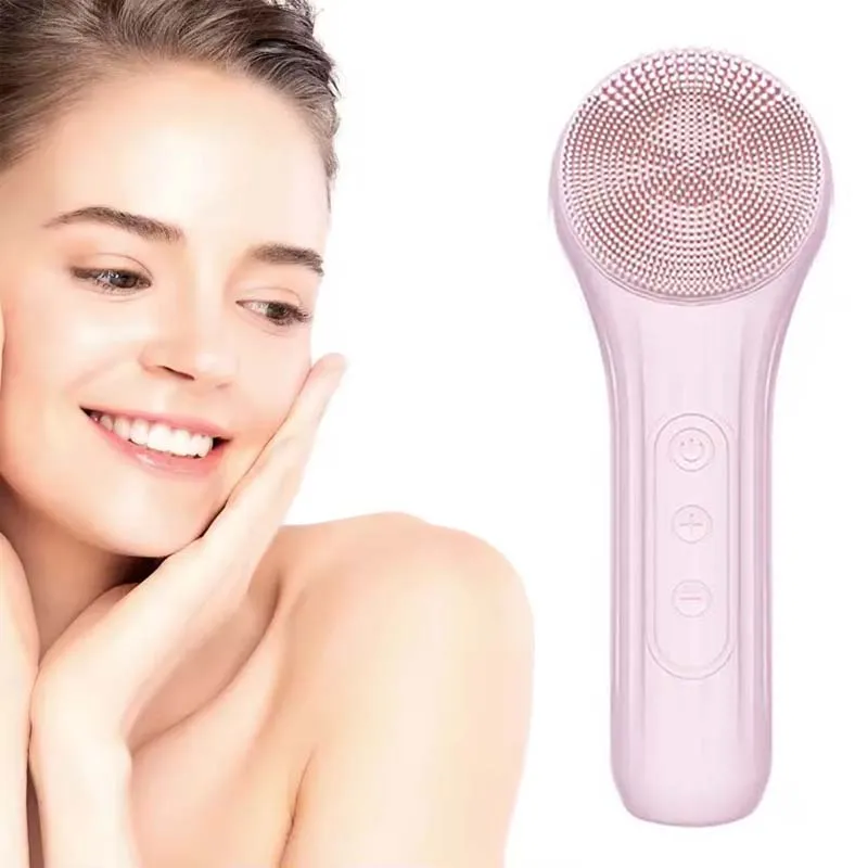 Spazzola per la pulizia del viso impermeabile per uomini e donne Spazzola detergente elettrica esfoliante ricaricabile per il viso