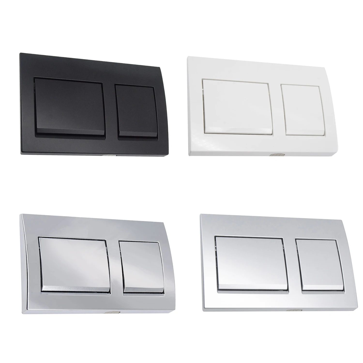 Dual Flush Push Button Plate Compatible with Geberit Alpha15 115.045.11.1 Series Concealed Cistern Replacement