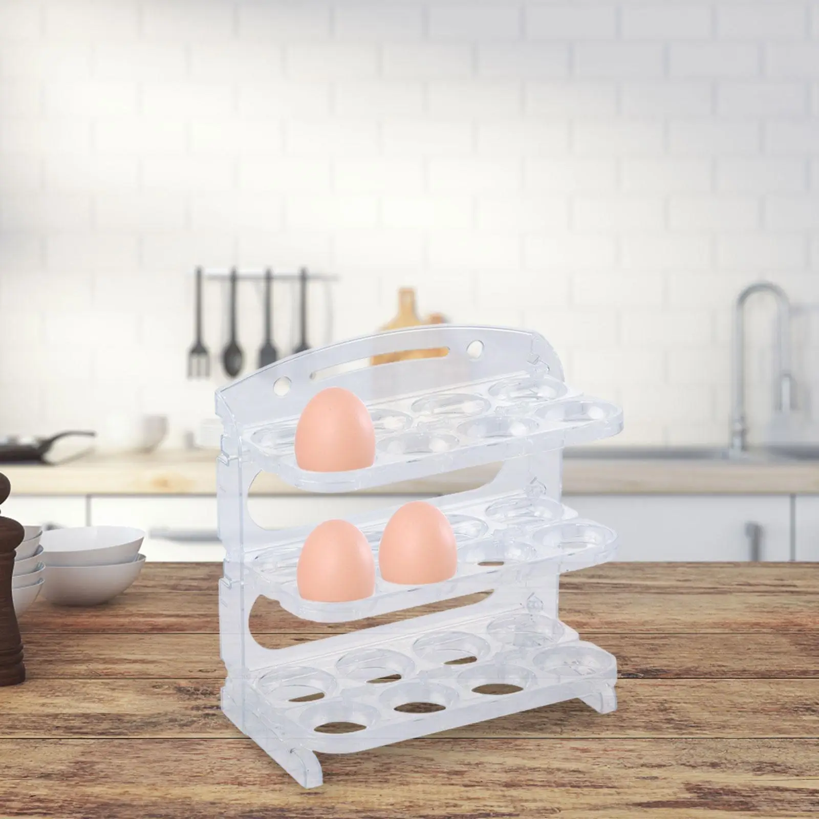 Egg Storage Container Egg Holder Large Capacity Reversible Flip Egg Storage Box Fridge Eggs Organizers for Refrigerator Door