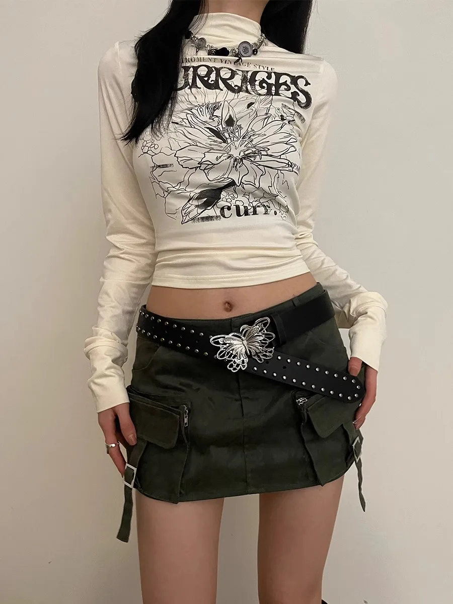 Belt Hollow Bow Decoration Heavy Industry Punk Style Simple Tie-In 2024 New Niche Design Feeling Belt