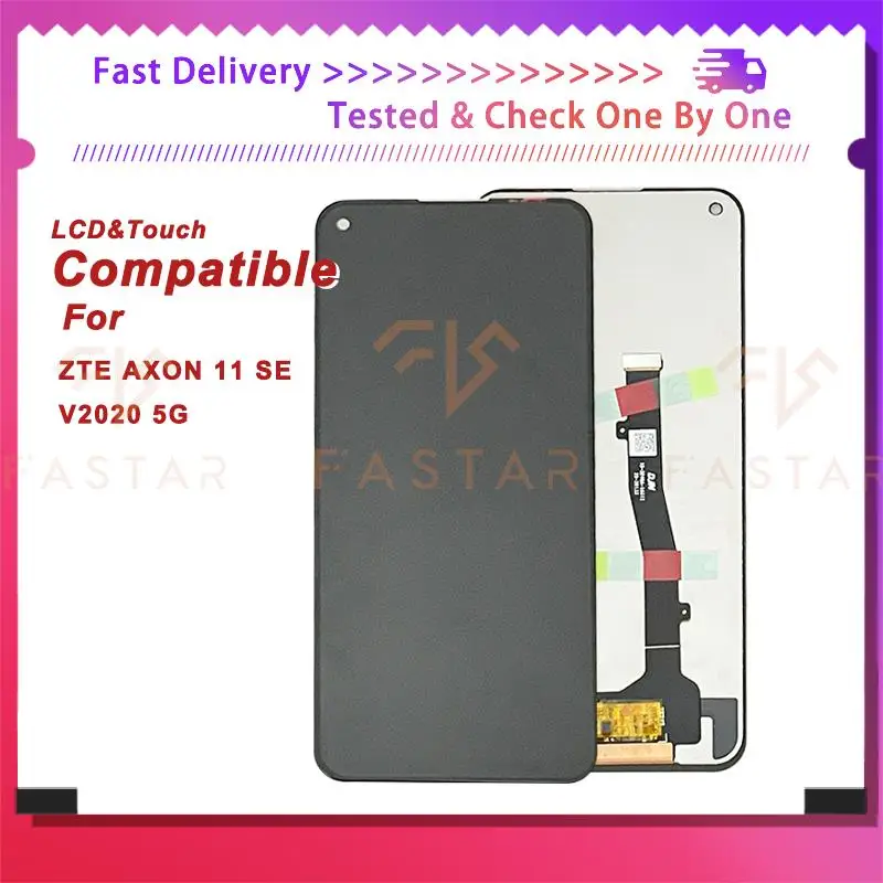 

6.53"Tested For ZTE Blade V2020 5G LCD Axon 11se LCD Display Digitizer Assembly Replacement Phone Screen Axon 11 se lcd