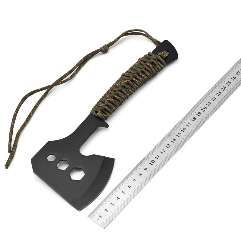 

Outdoor Stainless Steel Multifunctional Strap Tactical Axe Convenient Camping Self-defense Axe Mountain Axe EDC Tool