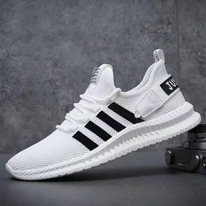 Men's Woven Shoes 2026 Air Mesh Breathable Lightweight Walking Non-slip Sneakers Gym Sport Shoes Male Trainers Chaussure Homme