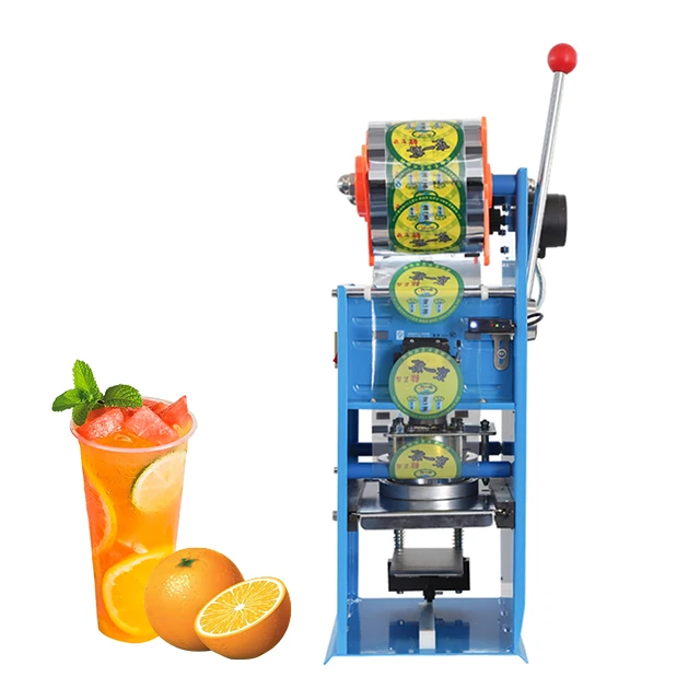 

HL-95B HUALIAN Automatic Fruit Juice Filling and Capping Machine Sealing Machine/ Sealer Machine Plastic Bottles for Milk Cup