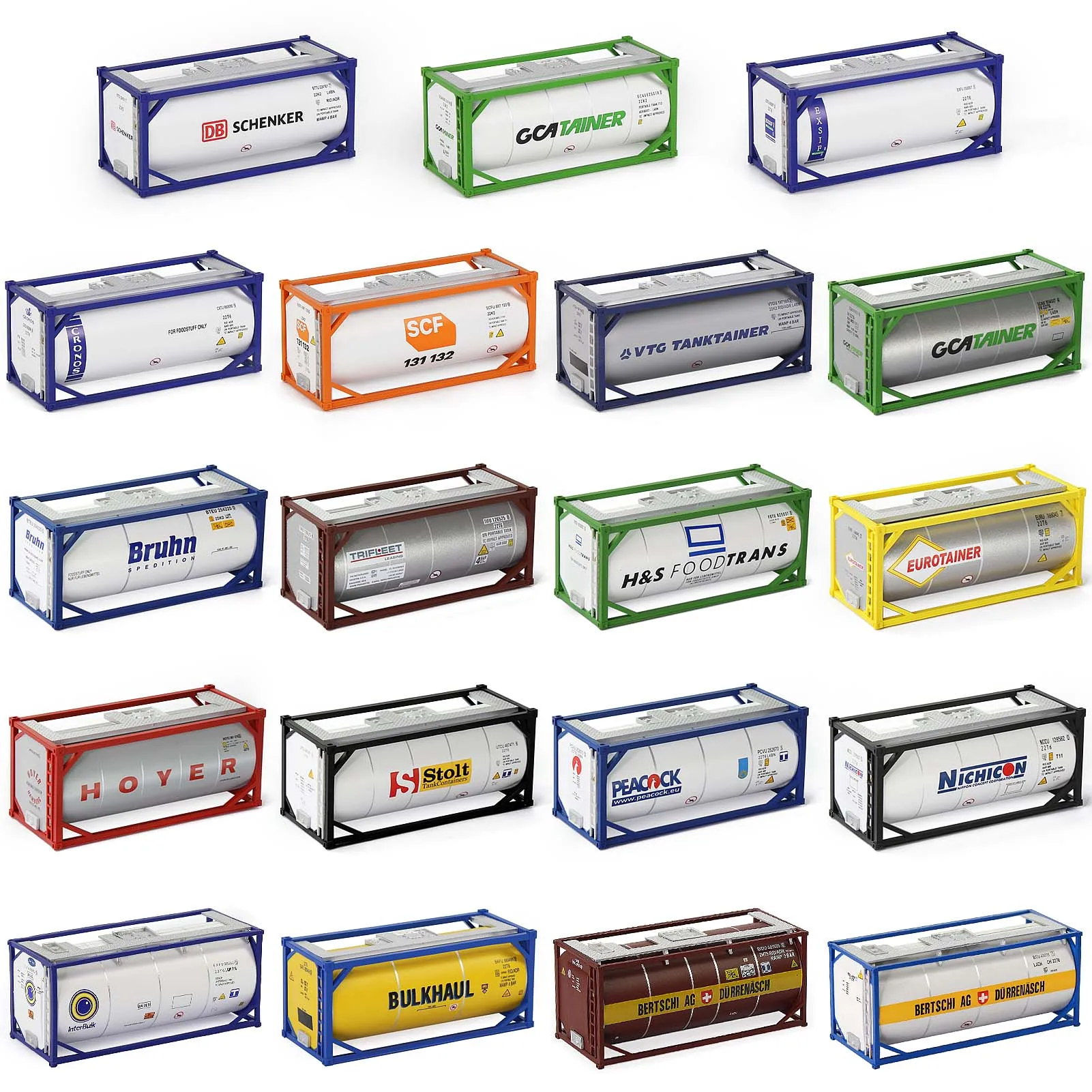 

Evemodel 1 Unit HO Scale 1:87 20' Tank Container 20ft Tanktainer Shipping Intermodal Container C8723