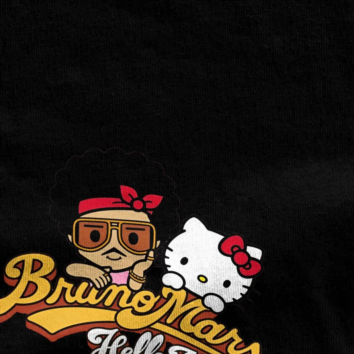 Haikyuu T-Shirt Bruno Mars Hello Kitty Pure Cotton T-Shirts Fashion Tshirt for Men Summer Y2K Retro Design Short Sleeve Top Tees