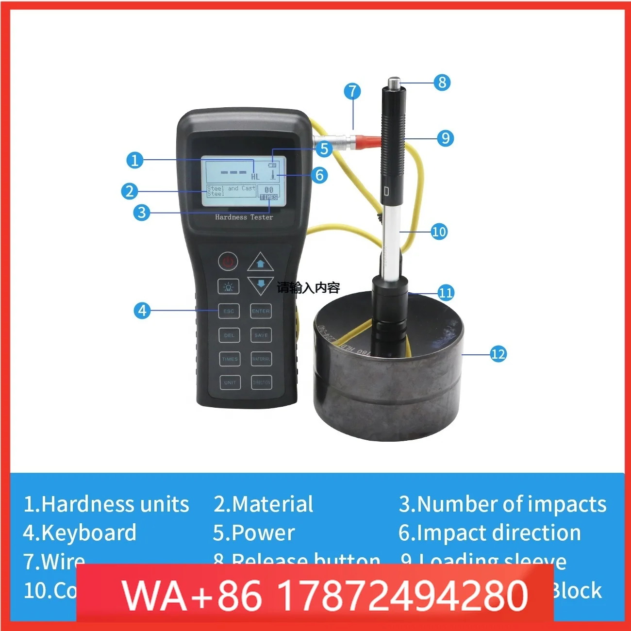 2026 sell SL-150 Digital Hardness Tester Meter Durometer Leeb Hardness Tester for Metal Steel