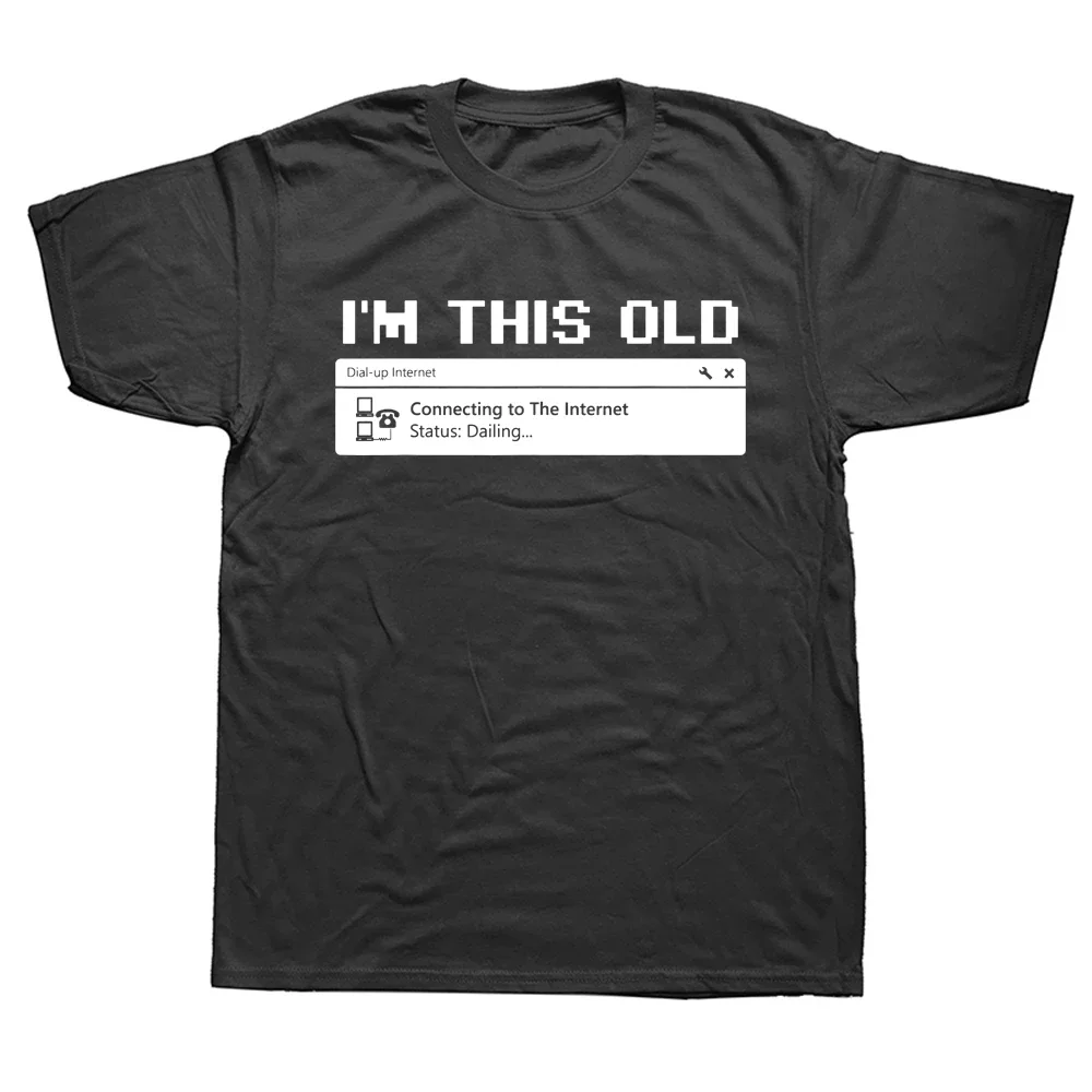 Camiseta estampada de algodón para hombre, camisa de manga corta con programador de ordenador, ideal para regalo de cumpleaños, estilo veraniego