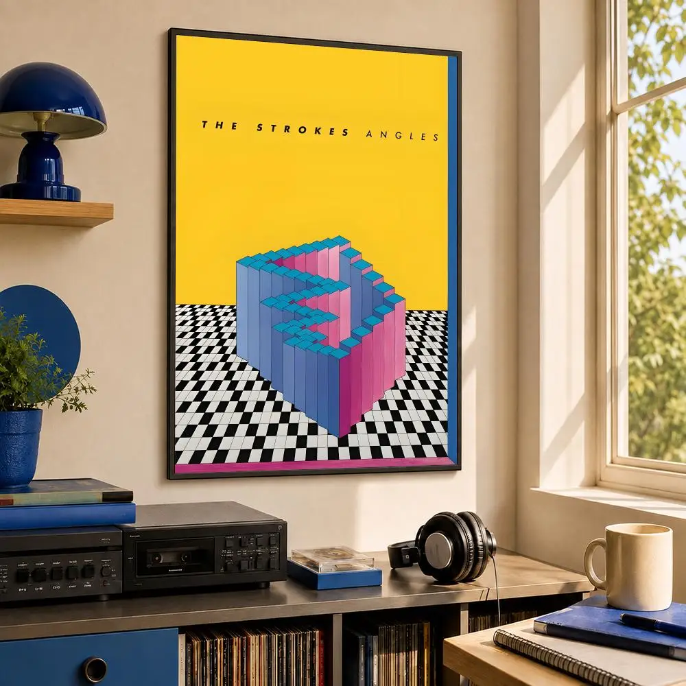 Band T-The Strokes Poster HD PP Waterproof Wall Decor for Living Room Bedroom Gaming Room Cafe Unique Gift