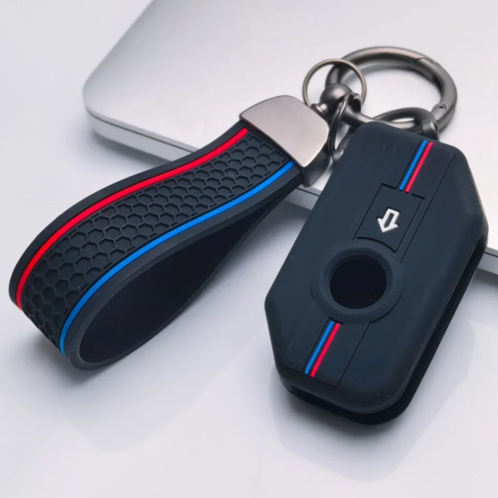 Keychain Ring Shell Case Cover Holder For BMW K 1600 B GT GTL R 1250 GS Adventure S1000 R XR 2021 2022 Silicone Remote Key Fob