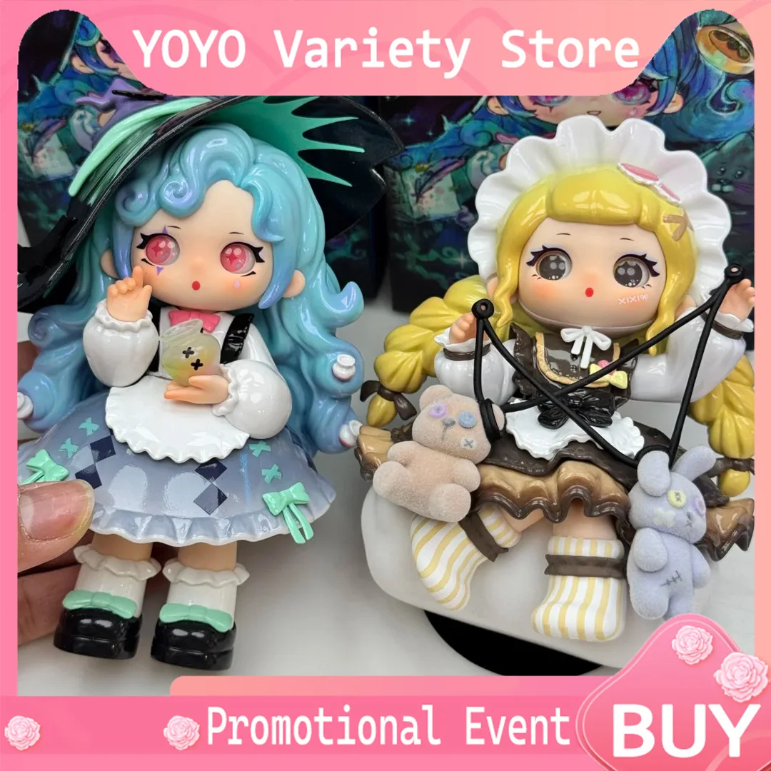 

Original Ziyuli 7th Generation Ghost Spirit Power Series Blind Box Collectible Trendy Figures Desktop Decorations Girls Gifts