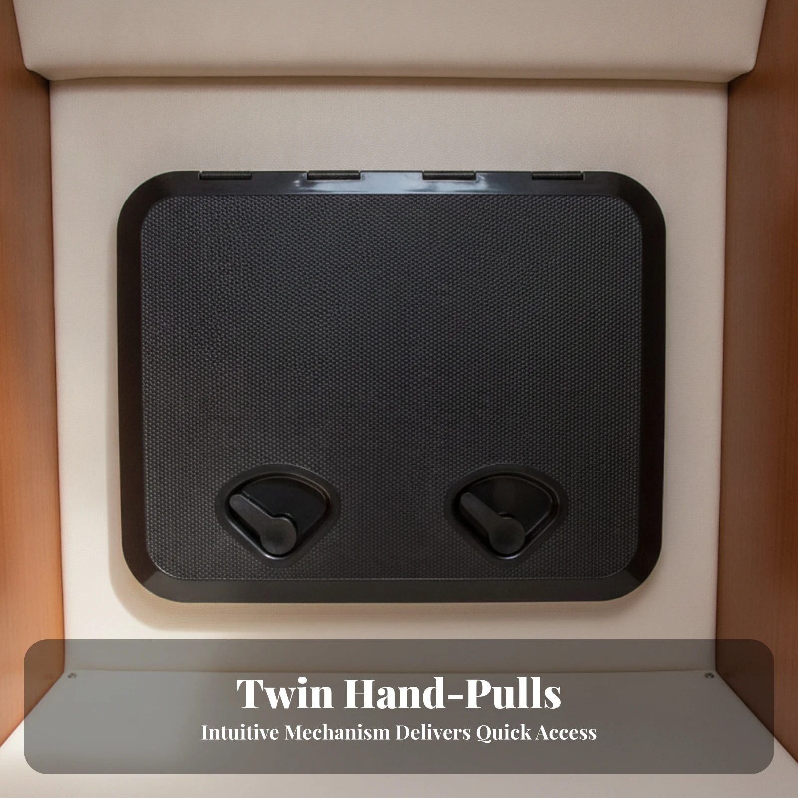 Boat Hatch Cover with Recessed Handles Heavy-Duty Deck Hatch with Handles Access Lid Fiberglass-Reinforced Rectangular