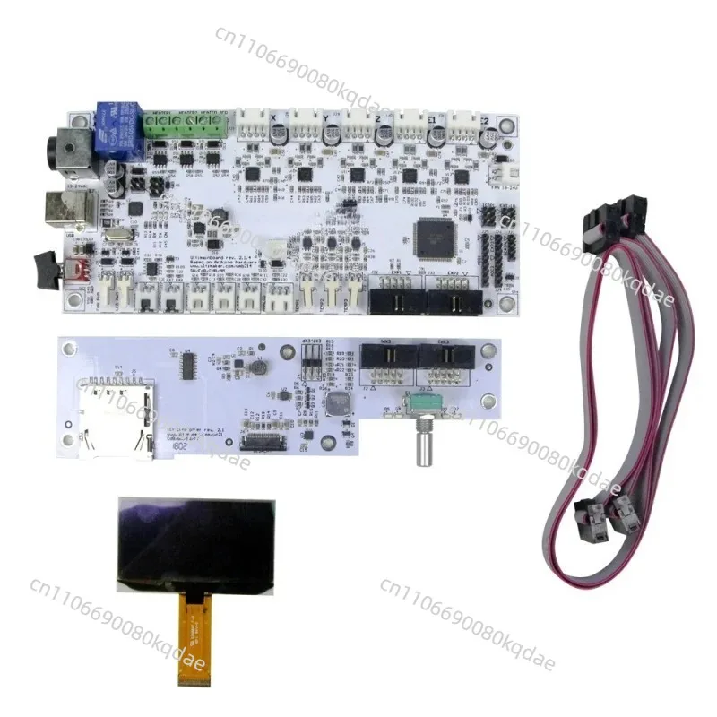 V2.1.4 Main‑Control Motherboard Kit, 3D‑Printer Mainboard With Interface & Display Board Replacement Accessory