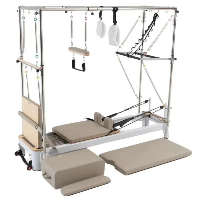 Premium Cork Pilates Reformer Bed – Commercial & Home Use, Custom Trapeze Design for Gym Yoga Studio, Professional Equipment