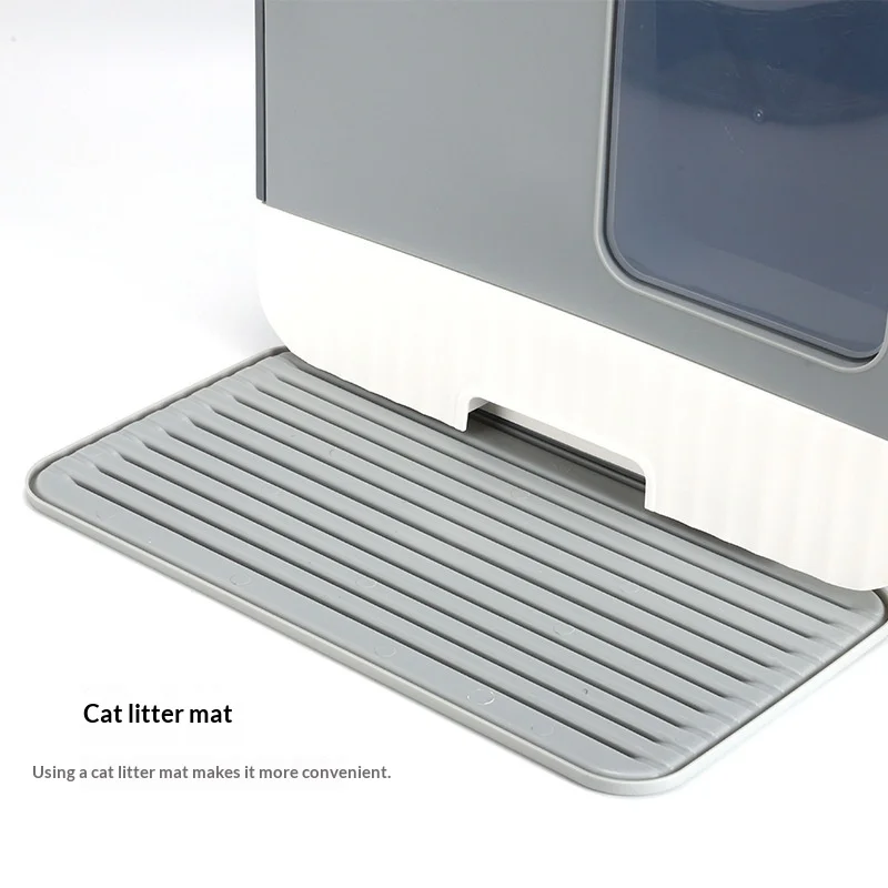 Caja de arena para gatos casa cerrada anti-olores y anti-salpicaduras - imagen 3