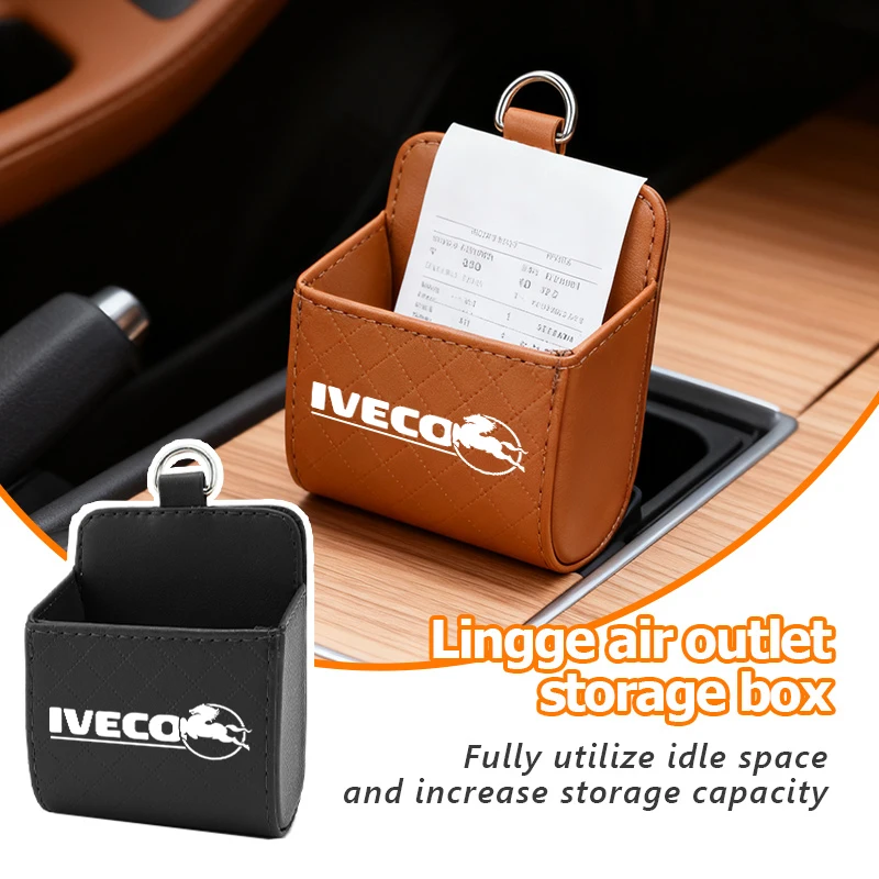 Caja de Almacenamiento para Rejilla de Ventilación Interior de Coche IVECO, Mini Caja para Teléfono y Desechos, Eurocargo ‌   Chasis de Camioneta Diaria 4x2 4x4 CNG S-Way