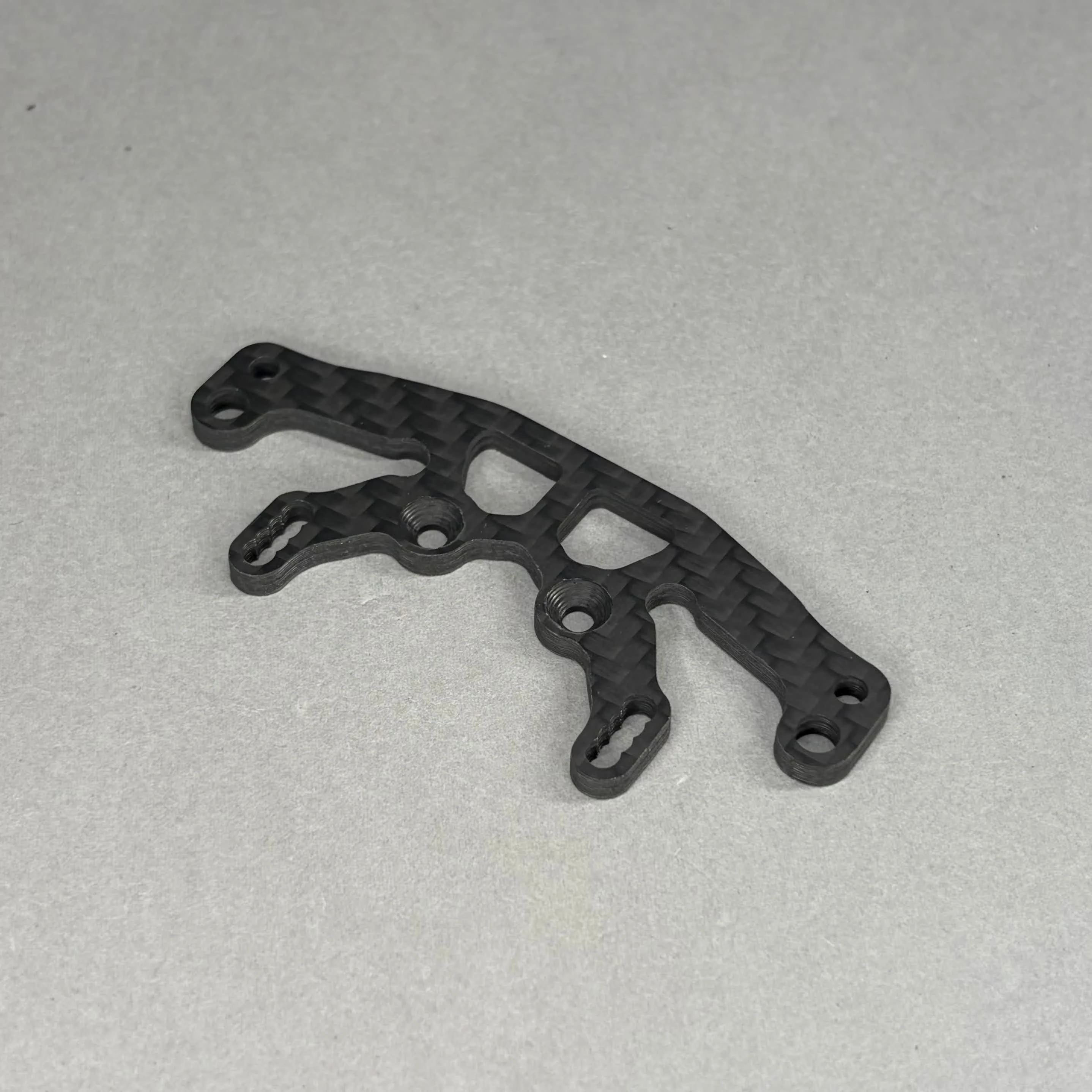 1 Set Carbon Fiber Rear Body Post Mount for Tamiya MB01 with Screws & Shims (Requires Ball Nuts)