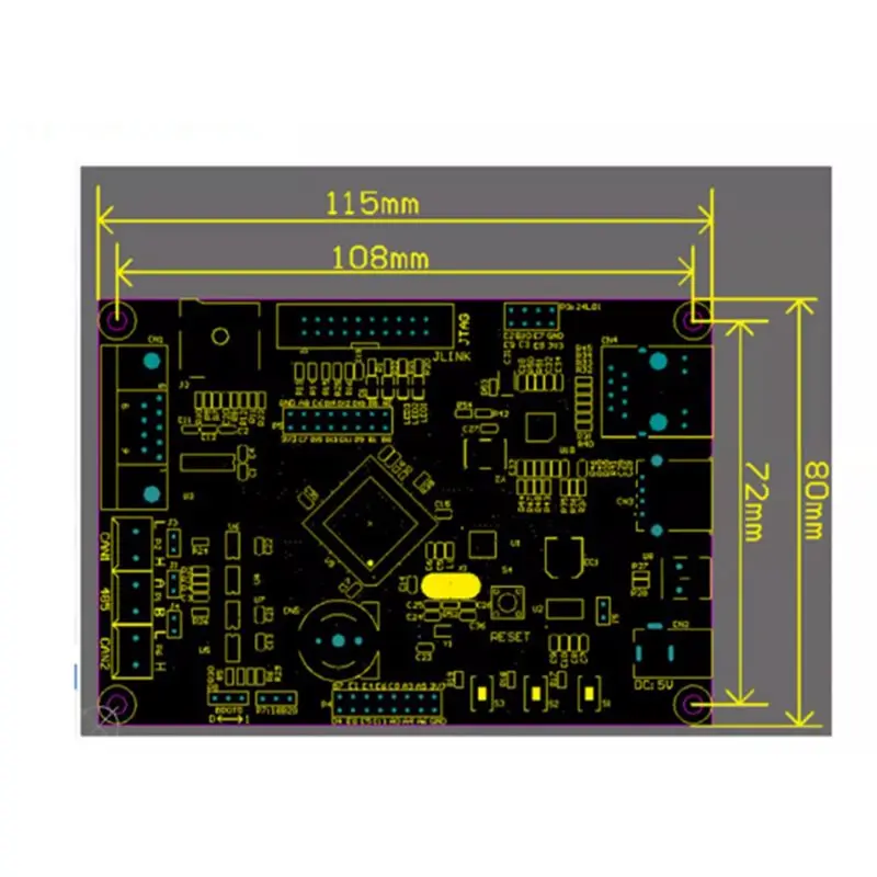 QWE-2X Industrial Control STM32F407VET6 Development Board RS485 Dual CAN Ethernet Networking STM32