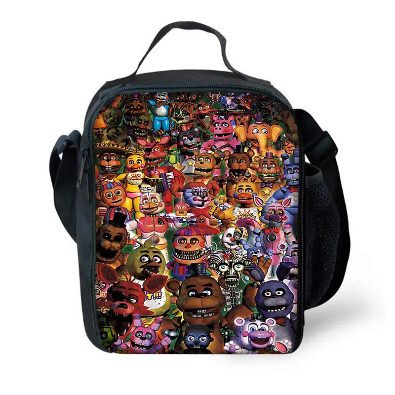 Five Night At Freddy bolsa de gran capacidad para niños, niño y niña, estudiante, Picnic al aire libre, enfriador térmico reutilizable, Five Night