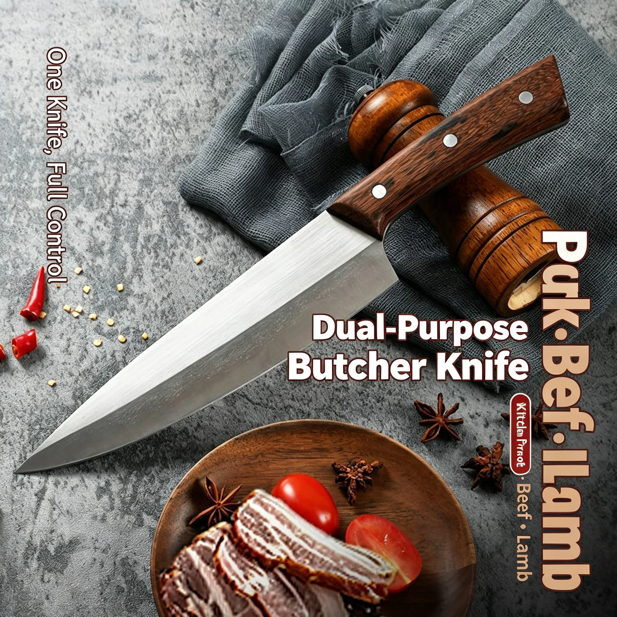 Woodworking Jobs - Chef's knife multi-functional kitchen knife wooden