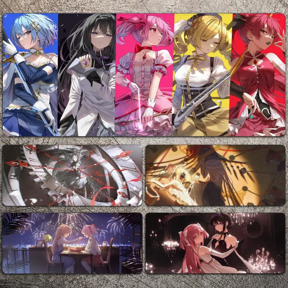 Anime Puella Magi Madoka Magica Mousepad Large Gaming Mouse Pad LockEdge Thickened Computer Keyboard Table Desk Mat