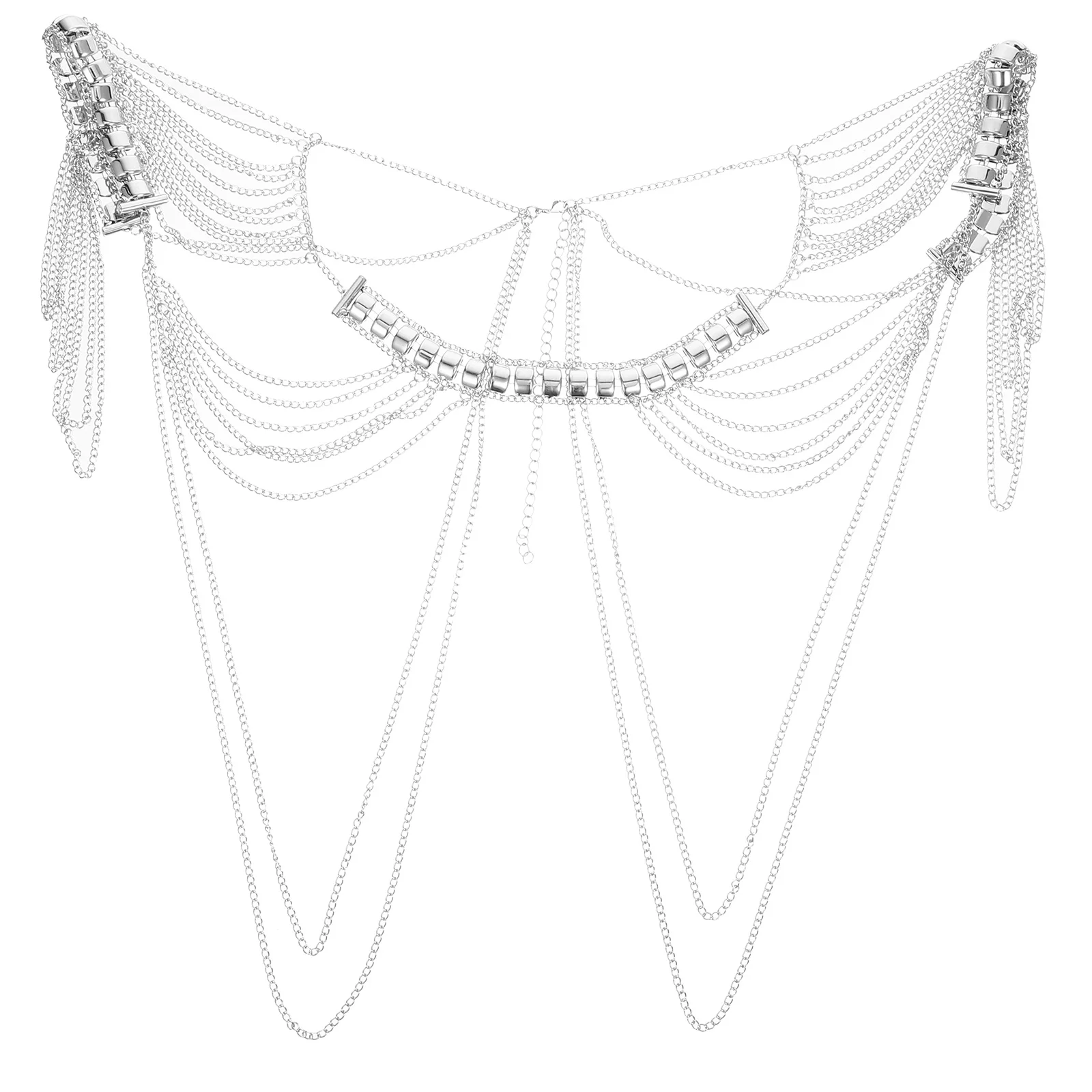 Stylish Tassel Shoulder Chain for Women Alloy Body Chain Comfortable Lightweight Wear for Masquerade Festival Beach Outings