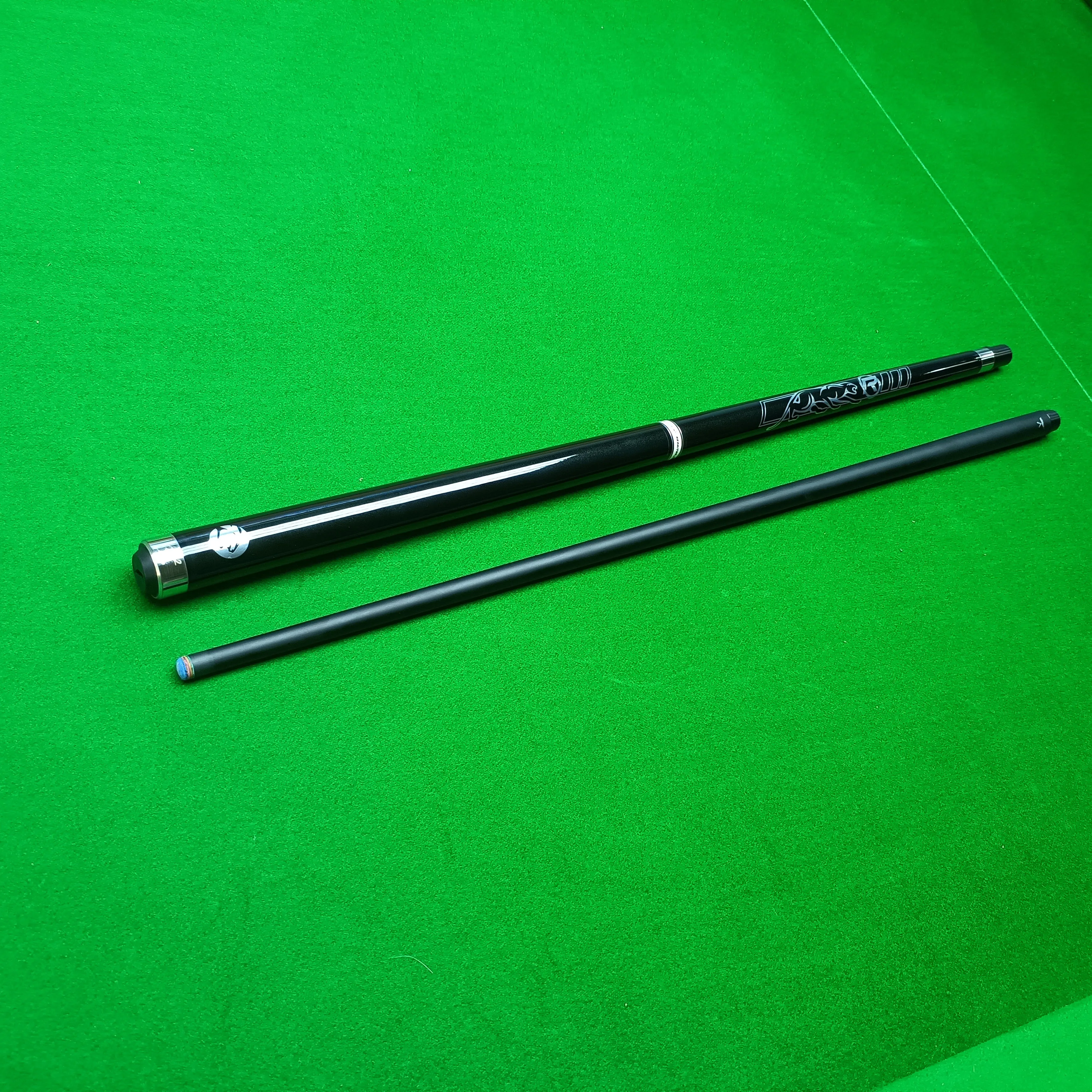 Professional Black Hard Maple Pool Cue 11.75mm Tip with Rainbow Leather Ferrule Non Stick Design Durable American Billiard