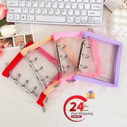 Mini Zipper Loose-leaf Photo Album, 3-hole Metal Binder, Pvc Waterproof, Kpop Photocards Album, Photocard Holder Collect Book