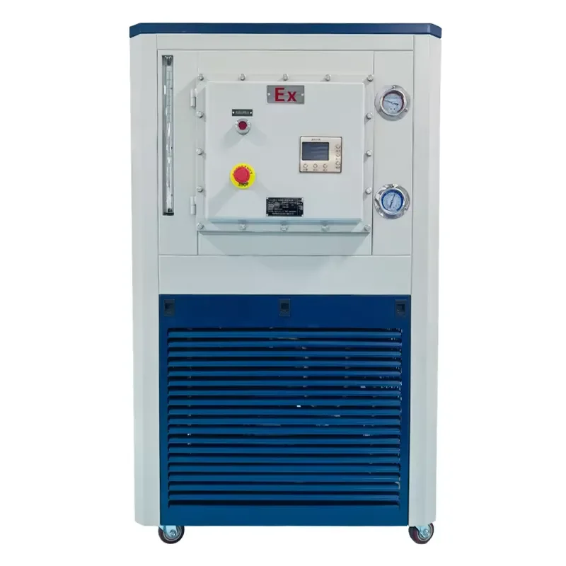 for LABOAO 200L Heating and Cooling Circulating Bath with Explosion Proof Internal External Circulation Stainless Steel Tank