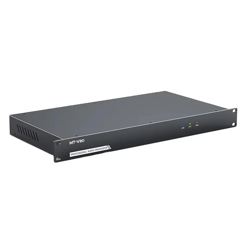 Professional 8 Input 8 Output Digital Signal Processor With Feedback Suppression, Auto Mixing, USB Recording, RS232 LAN Control