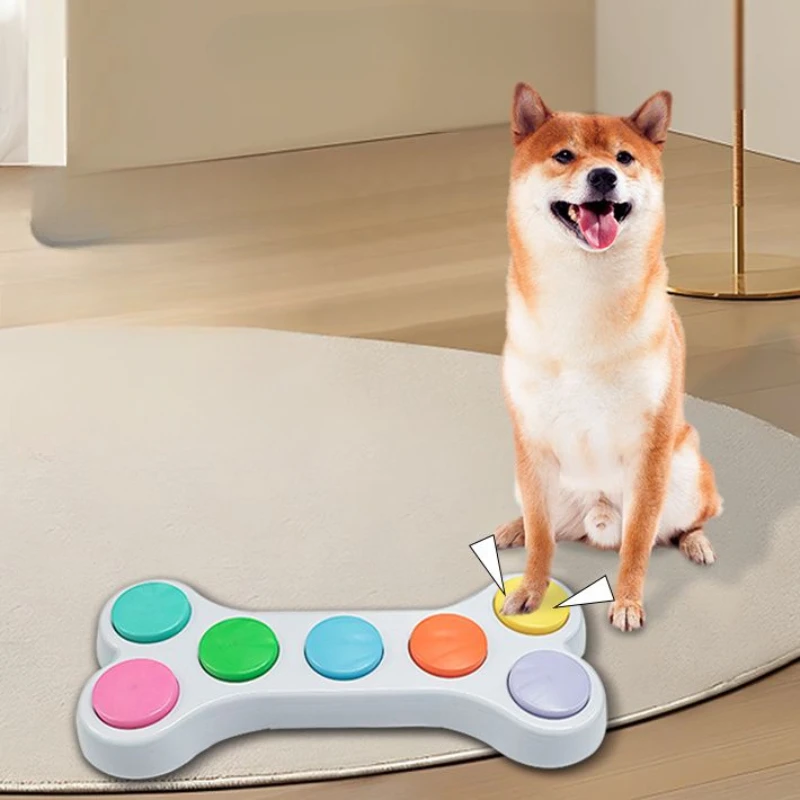 Audio Recording Button Integrated Soundboard Voice Machine Dog Cat Trainings Speaking Communication Puzzle Intelligent Toys