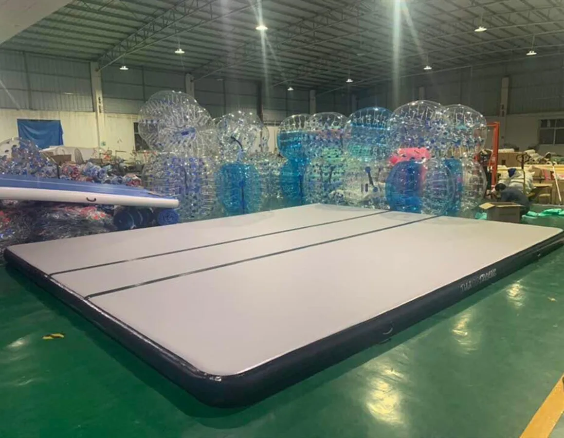 Opblaasbare Tumble Track 4*4*0.2m Trampoline Airtrack Gymnastiek Ait Track Trampoline Air Track Gymnastiek